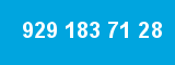 929 183 71 28 929 183 71 28